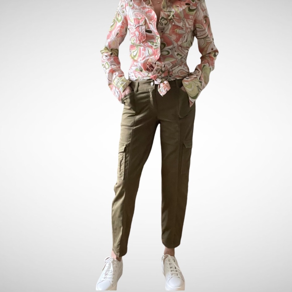Gerry Weber Olive Green Cargo Pants 36